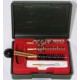 Cleaning kit for pistol or revolver with two-piece brass