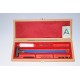 Rifle cleaning kit with three-piece plastic coated steel cleaning rod.