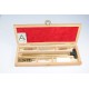 Rifle cleaning kit with three-piece brass cleaning rod.