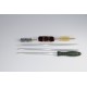 Shotgun cleaning kit with three-piece aluminium cleaning rod.        