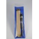 Shotgun cleaning kit with three-piece wooden