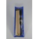 Shotgun cleaning kit with three-piece wooden cleaning rod, anatomical handle.