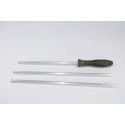  Three-piece aluminium Ø 8mm. cleaning rod for shotgun, ergonomic plastic handle.