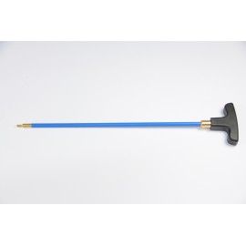 One-piece steel cleaning Ø 5 mm. rod for pistol or revolver, revolving SBS handle.