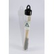 Rifle cleaning kit with three-piece brass cleaning rod,in Transparent plastic tube to hang with sealed bottom to hang