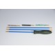 Rifle cleaning kit with three-piece plastic coated steel cleaning rod