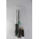 Rifle cleaning kit with three-piece plastic coated steel cleaning rod. 